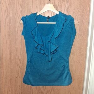 HeartSoul ~Teal Ruffle Blouse~ L